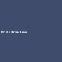 Weiche Beton-Lampe