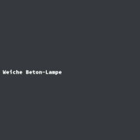 Weiche Beton-Lampe