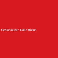 Fantastischer Leder-Mantel