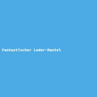 Fantastischer Leder-Mantel