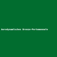Aerodynamisches Bronze-Portemonnaie