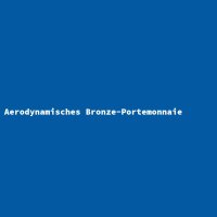 Aerodynamisches Bronze-Portemonnaie