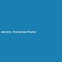 Neat Plutonium Plate