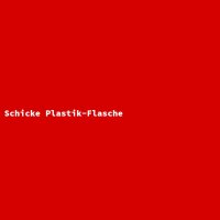 Schicke Plastik-Flasche