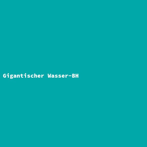 Gigantischer Wasser-BH