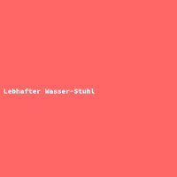 Lebhafter Wasser-Stuhl