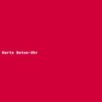 Harte Beton-Uhr