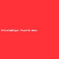 Mittelm&auml;&szlig;iger Plastik-Akku