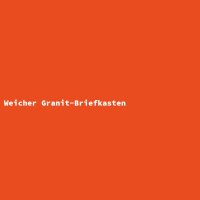 Weicher Granit-Briefkasten